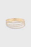 Rhinestone Spiral Bracelet