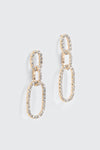 Boucles d'oreilles à mailles ovales
