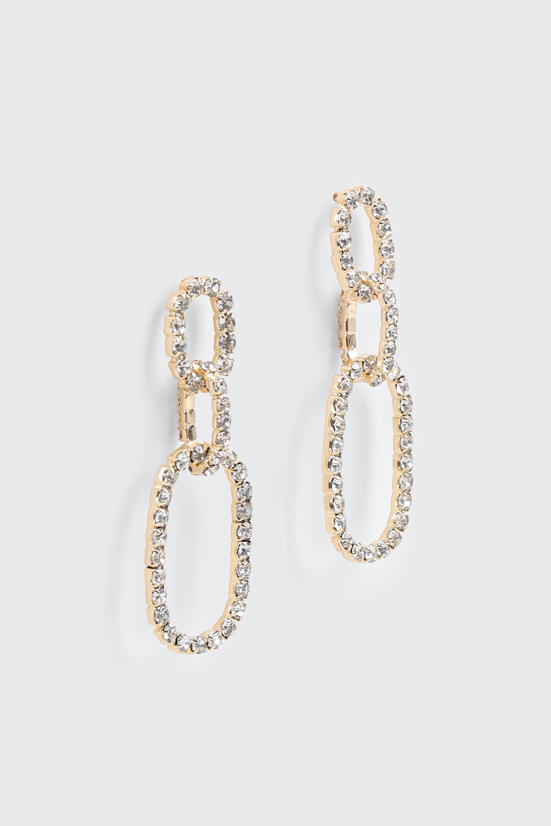 Boucles d'oreilles à mailles ovales