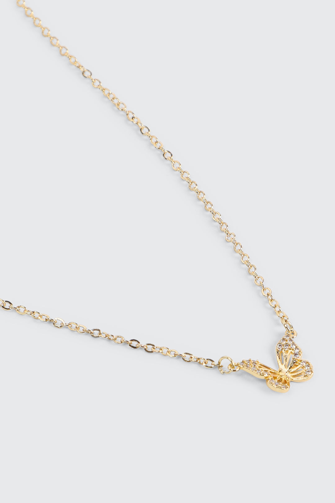 14K Gold Plated Butterfly Necklace