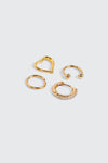 4-Pack 14K Gold Plated Cartilage Hoops