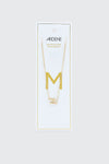 14K Gold Plated Initial M Necklace