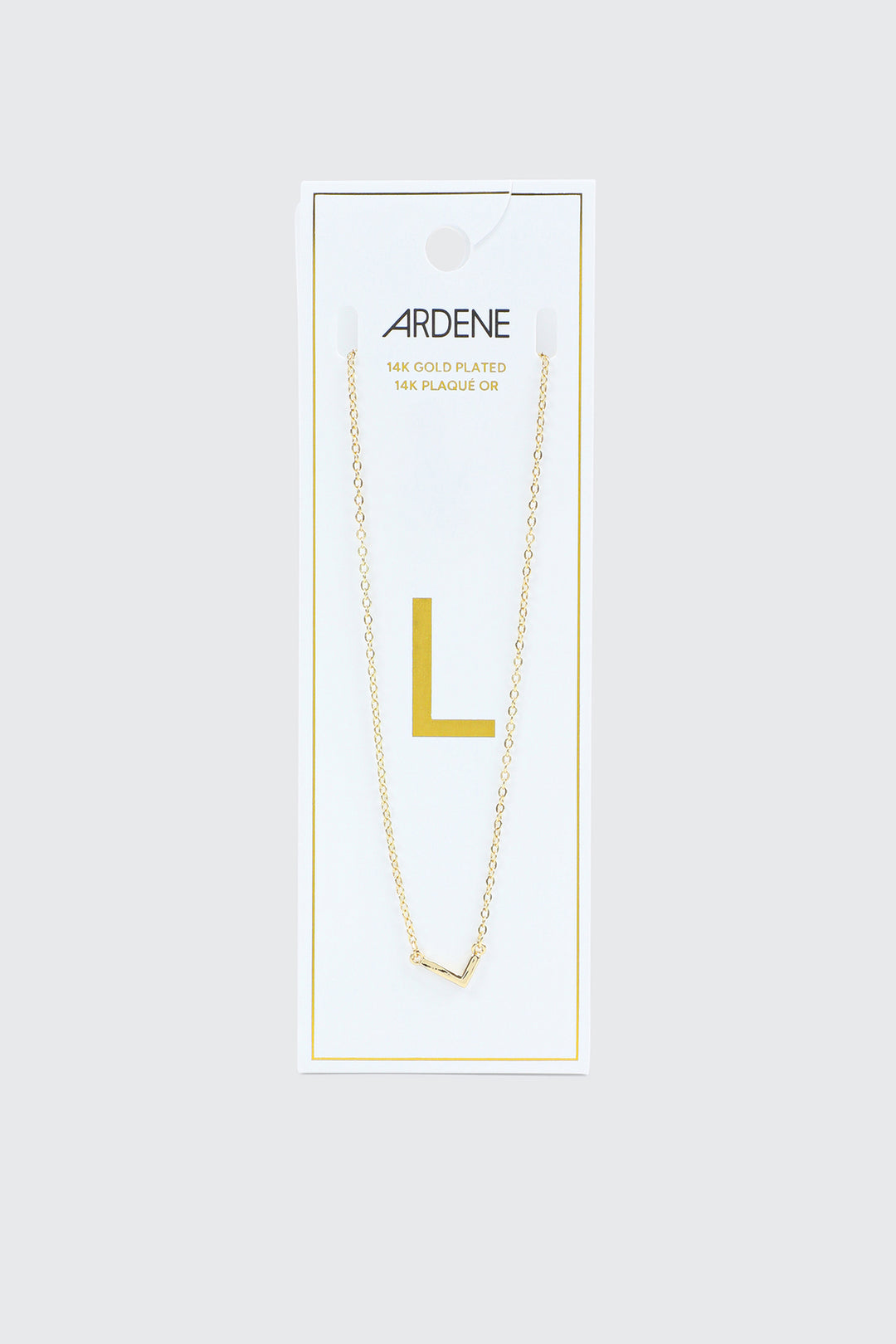 14K Gold Plated Initial L Necklace