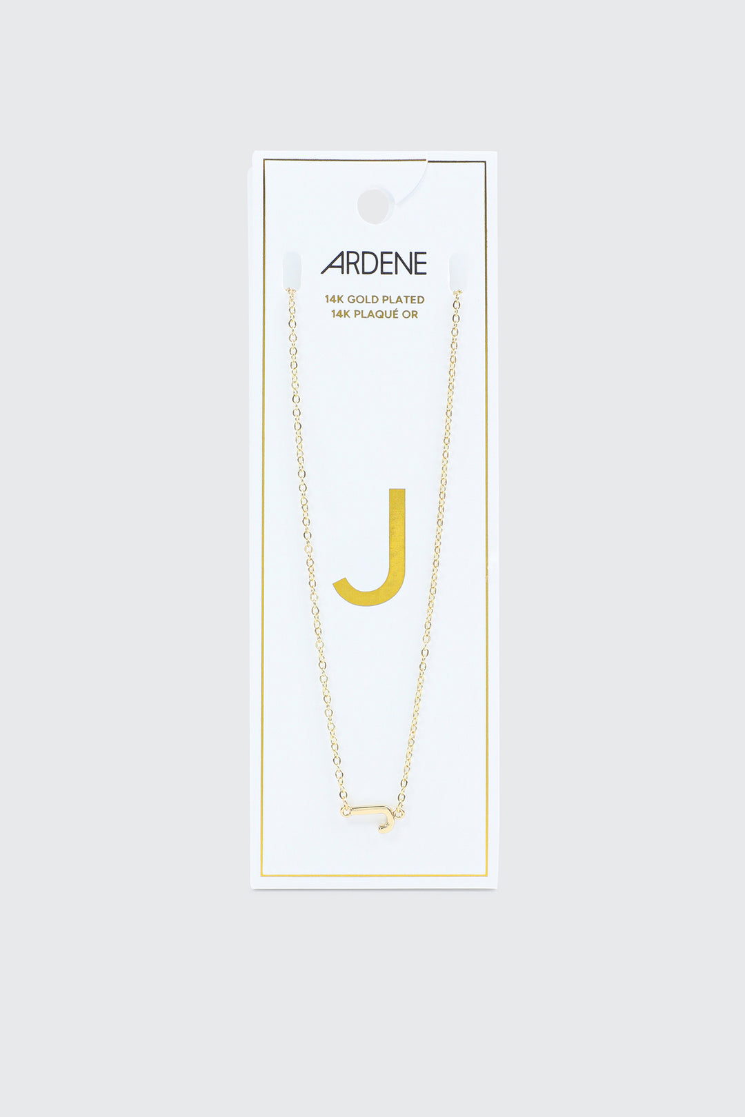 14K Gold Plated Initial J Necklace