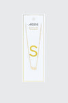 14K Gold Plated Initial S Necklace