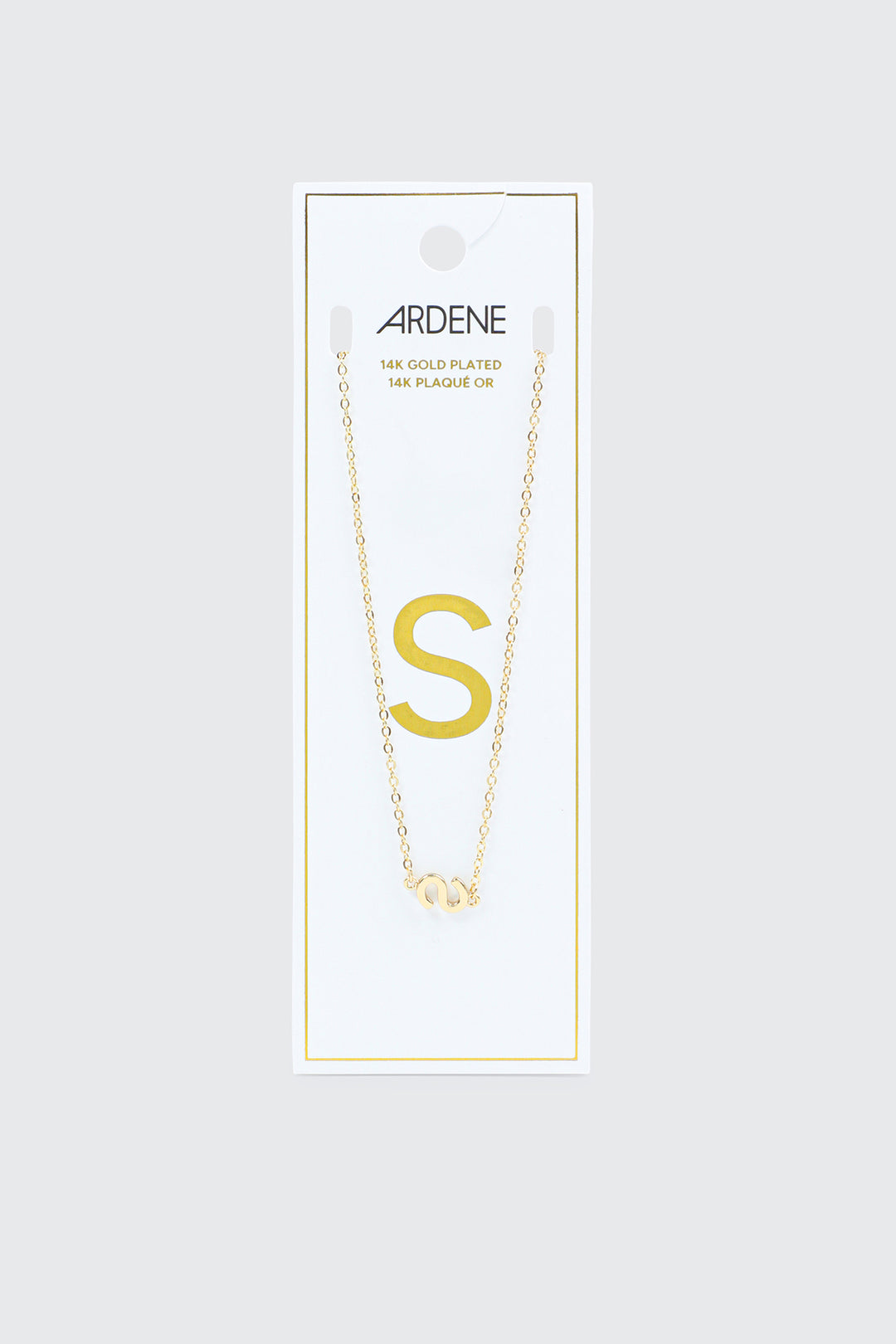 14K Gold Plated Initial S Necklace