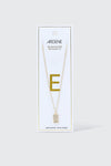 14K Gold Plated Initial E Necklace
