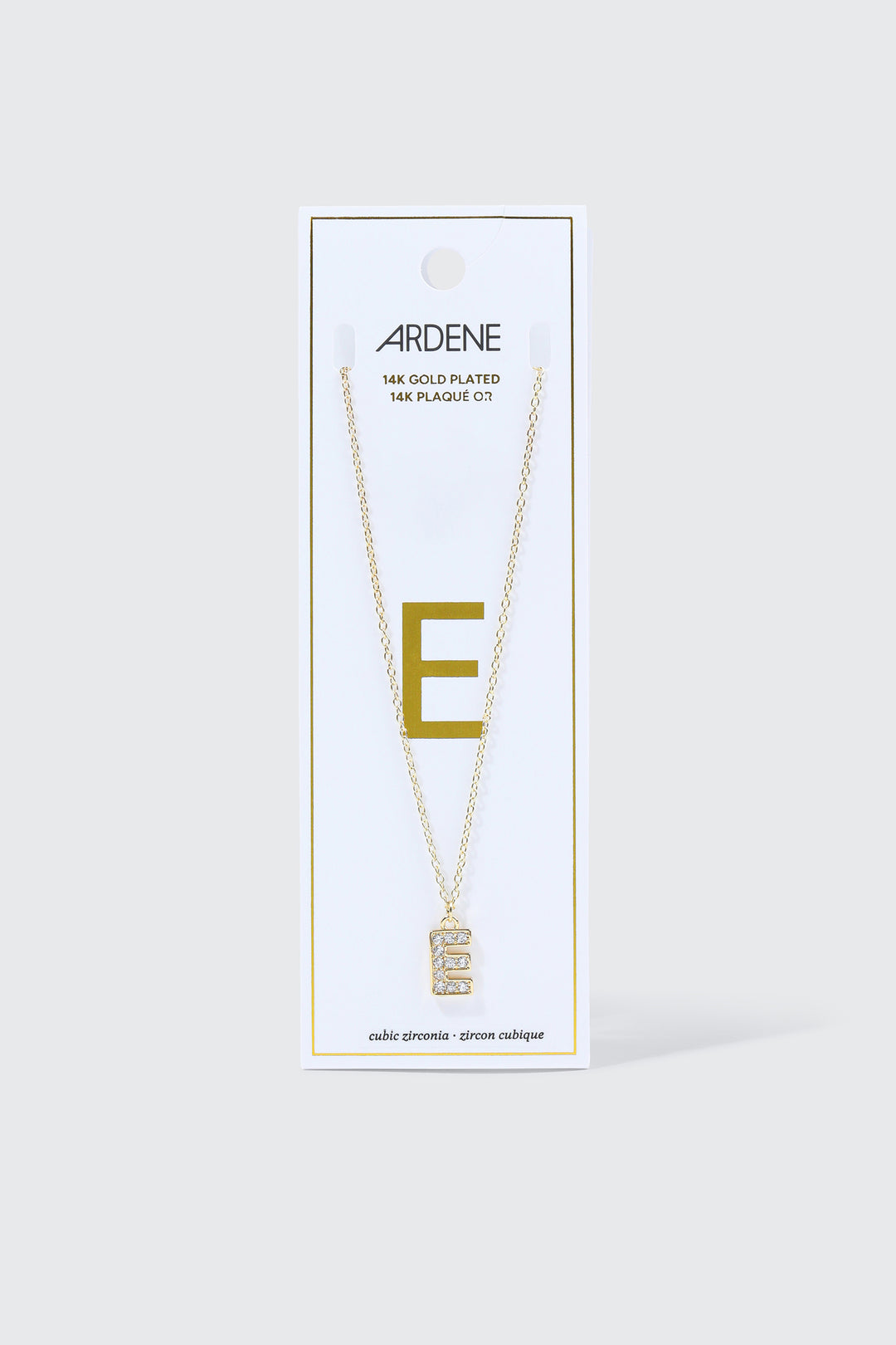 14K Gold Plated Initial E Necklace