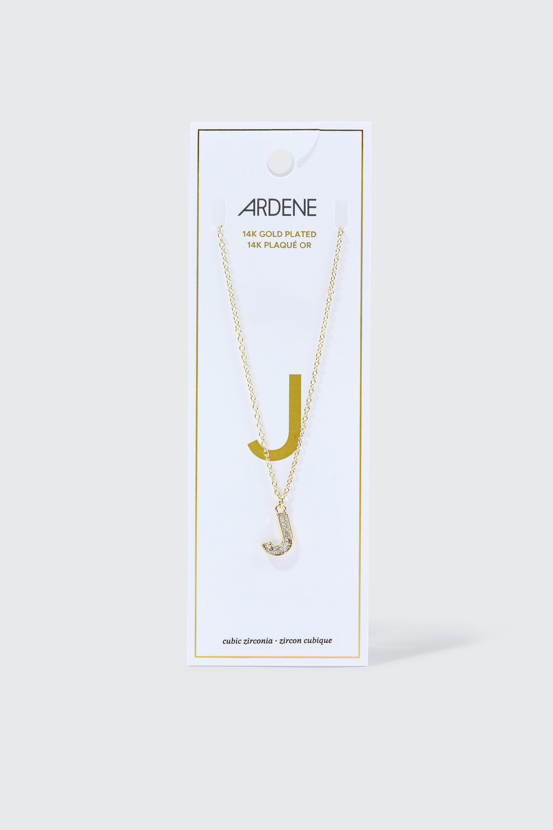 14K Gold Plated Initial J Necklace