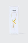 14K Gold Plated Initial K Necklace
