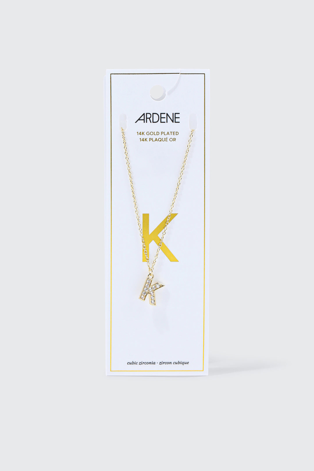 14K Gold Plated Initial K Necklace