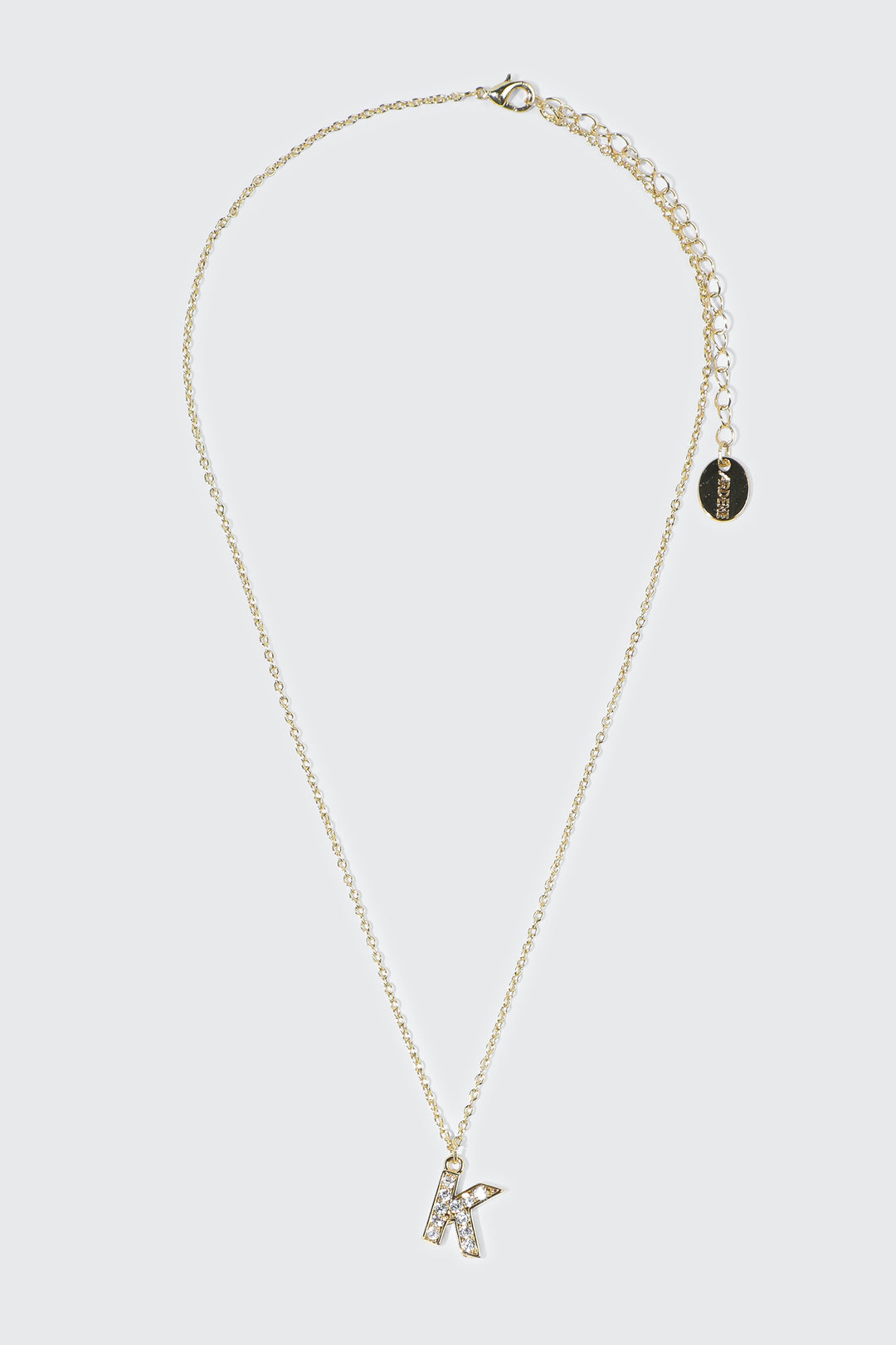14K Gold Plated Initial K Necklace