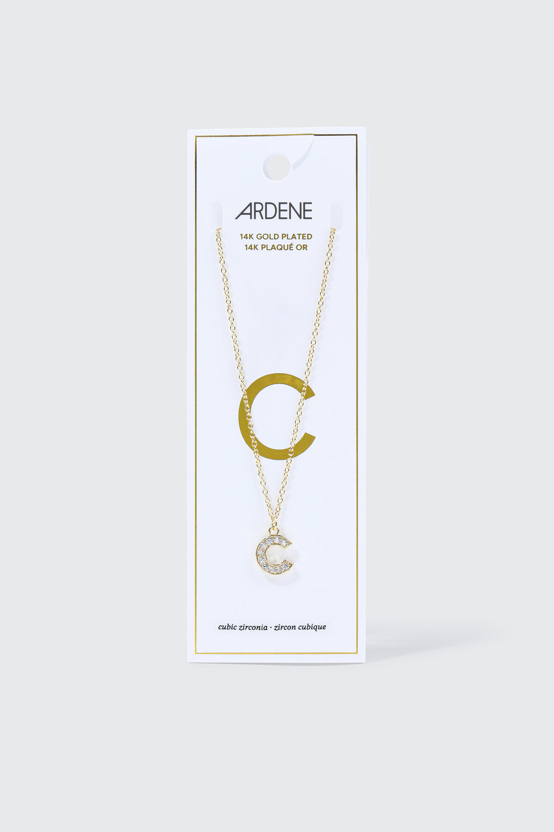 14K Gold Plated Initial C Necklace
