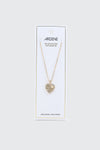 14K Gold Plated Fan Heart Necklace