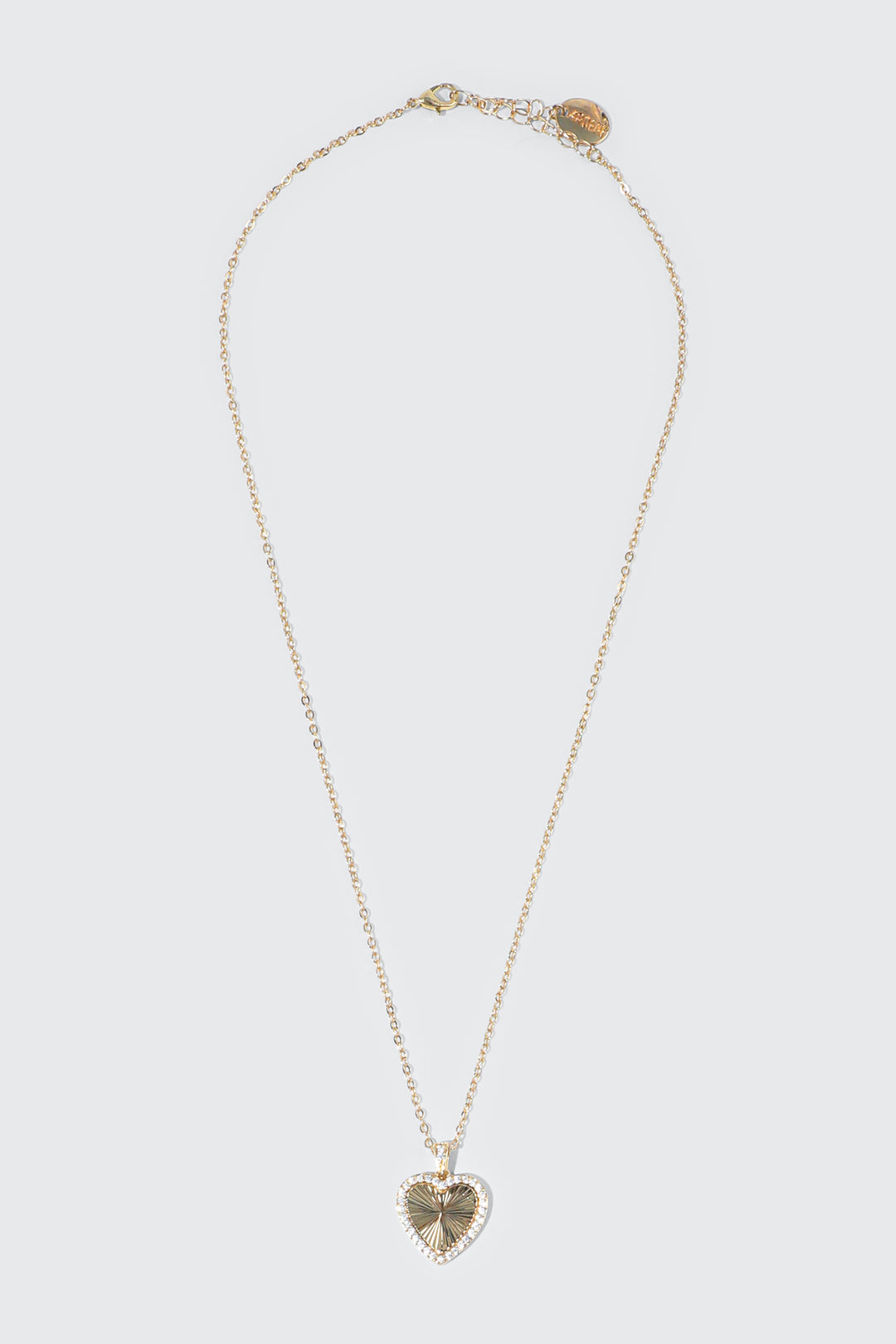 14K Gold Plated Fan Heart Necklace