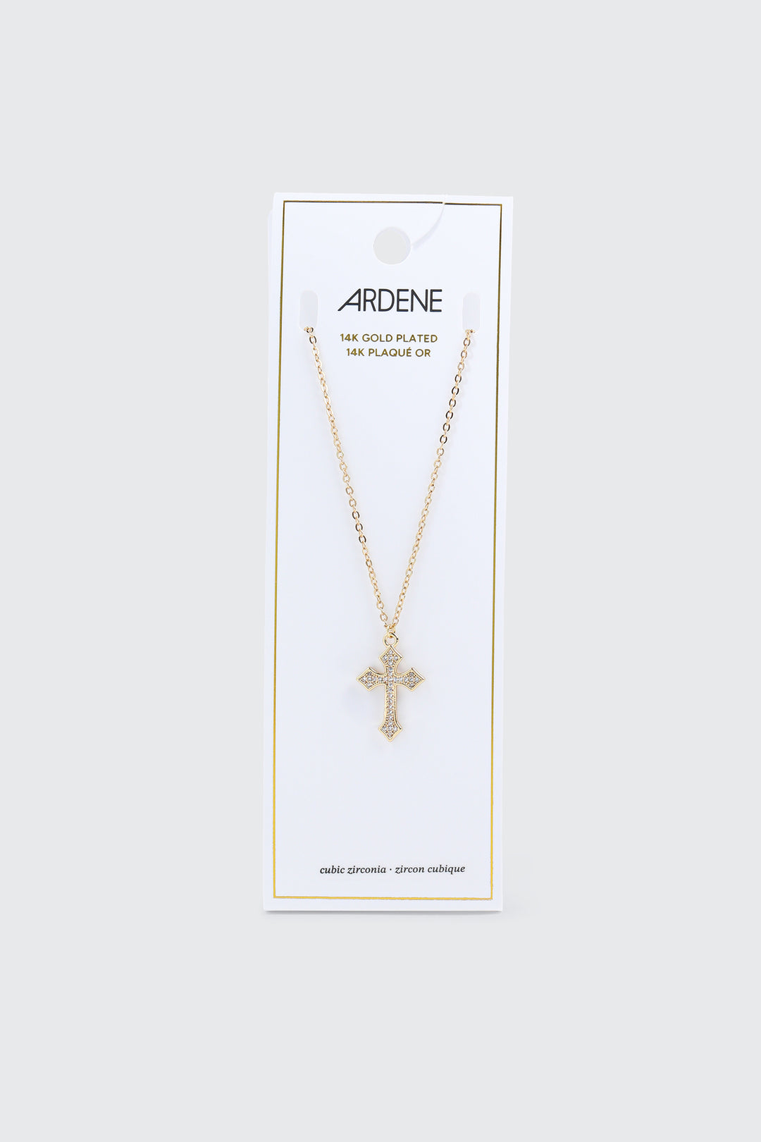 14K Gold Plated Cross Necklace