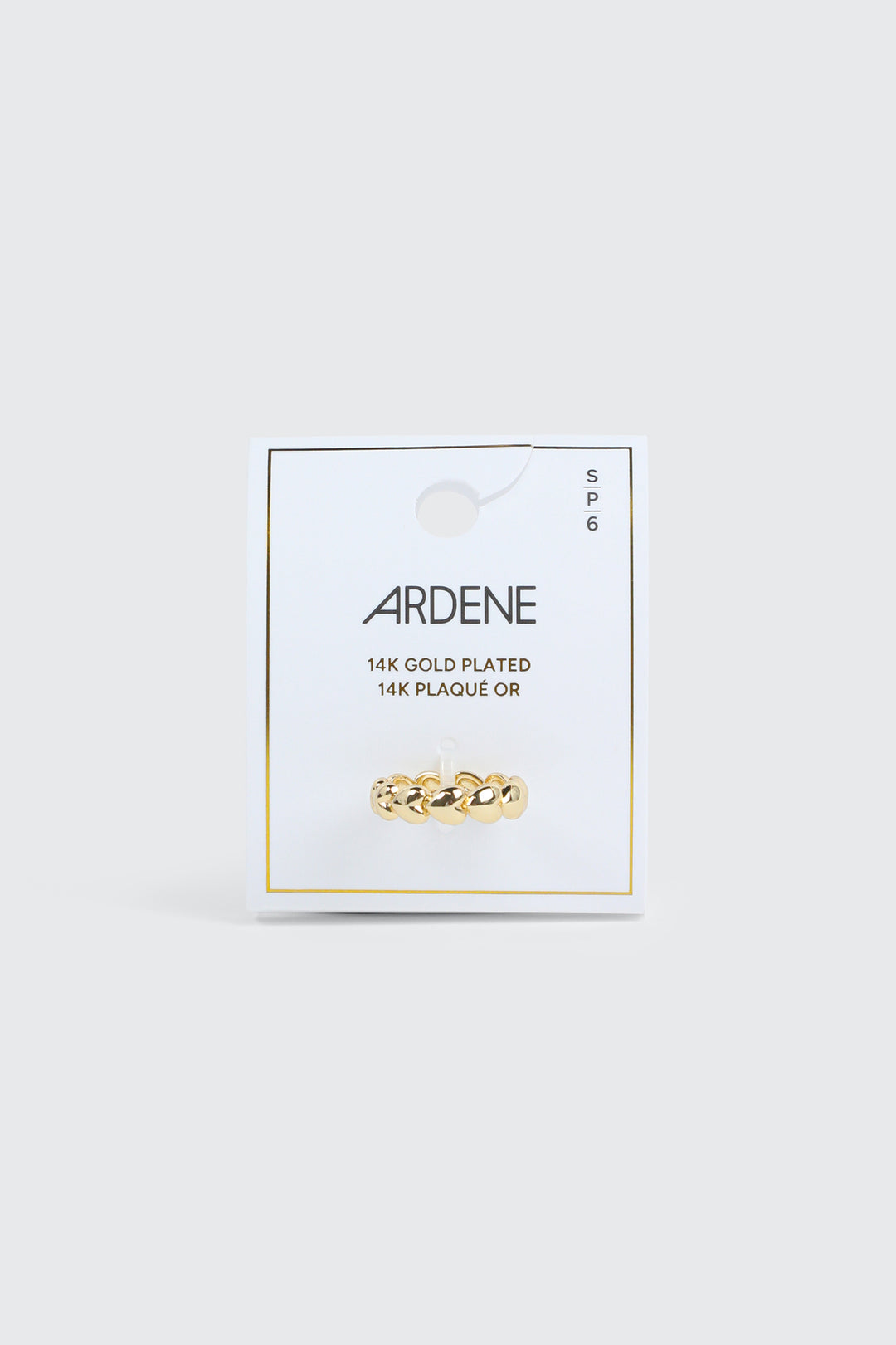 14K Gold Plated All Around Heart Ring