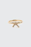 14K Gold Plated Bow Ring