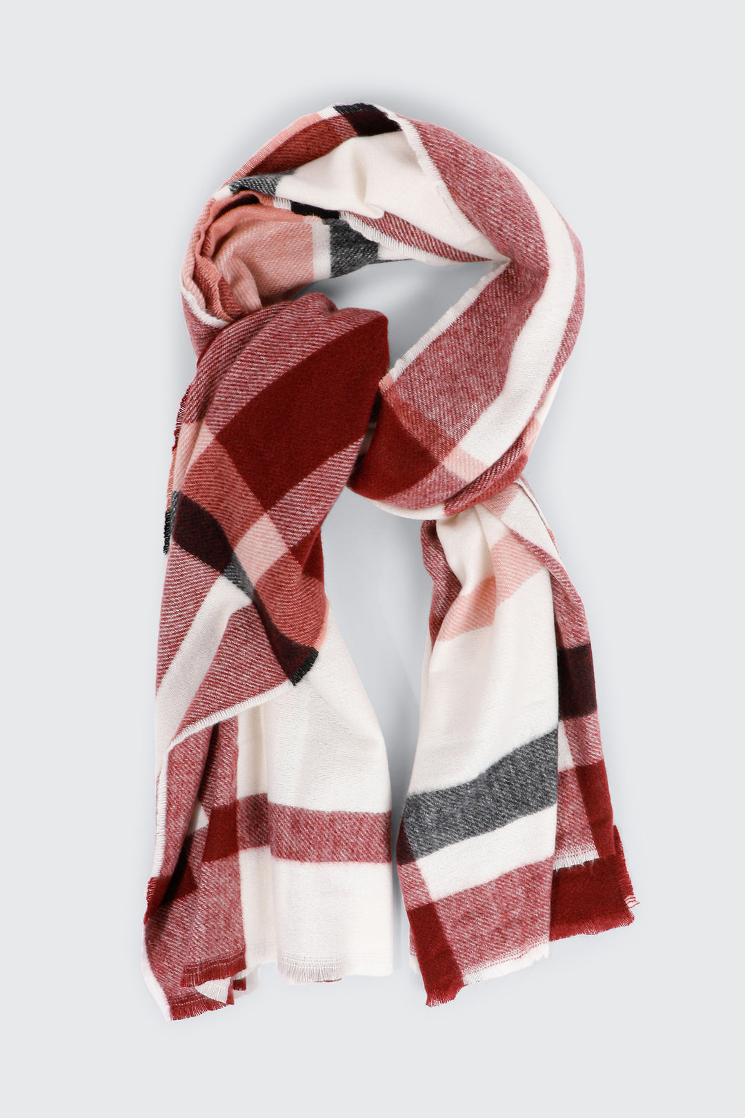 Rectangular Plaid Scarf