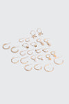 12-Pack Charm Hoop Earrings