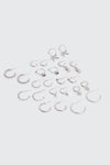 12-Pack Charm Hoop Earrings