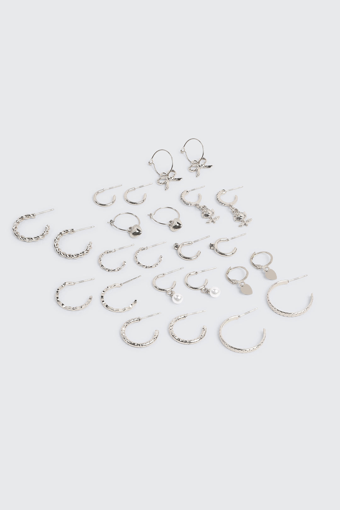 12-Pack Charm Hoop Earrings