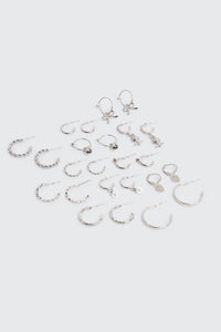 12-Pack Charm Hoop Earrings