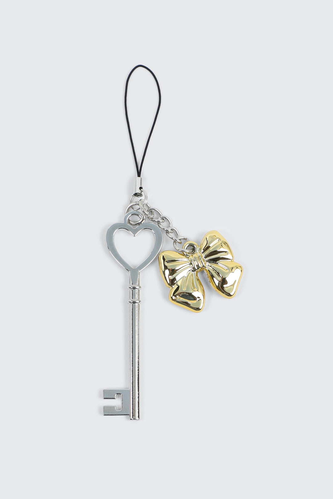 Key & Bow Phone Charm