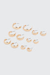 6-Pack Hoop Earrings