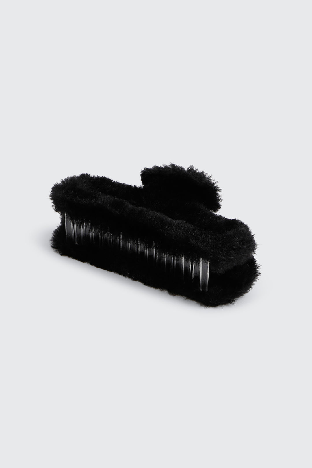 Plush Rectangular Cutout Hair Claw