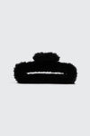 Plush Rectangular Cutout Hair Claw