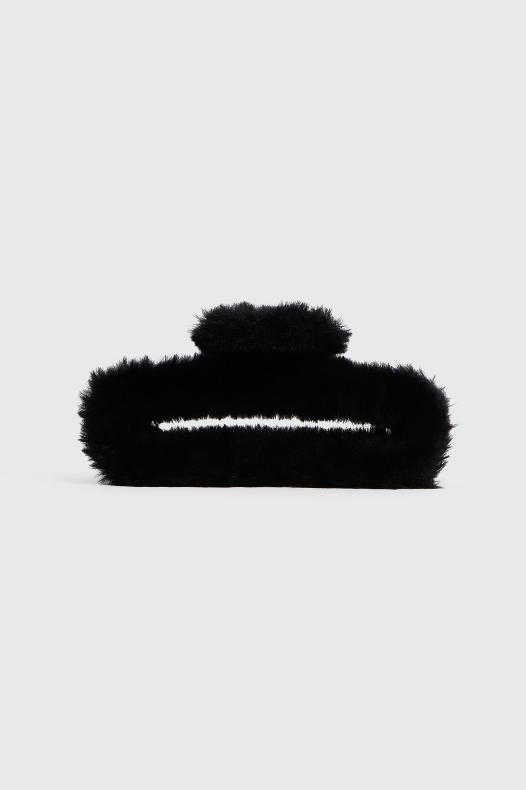 Plush Rectangular Cutout Hair Claw