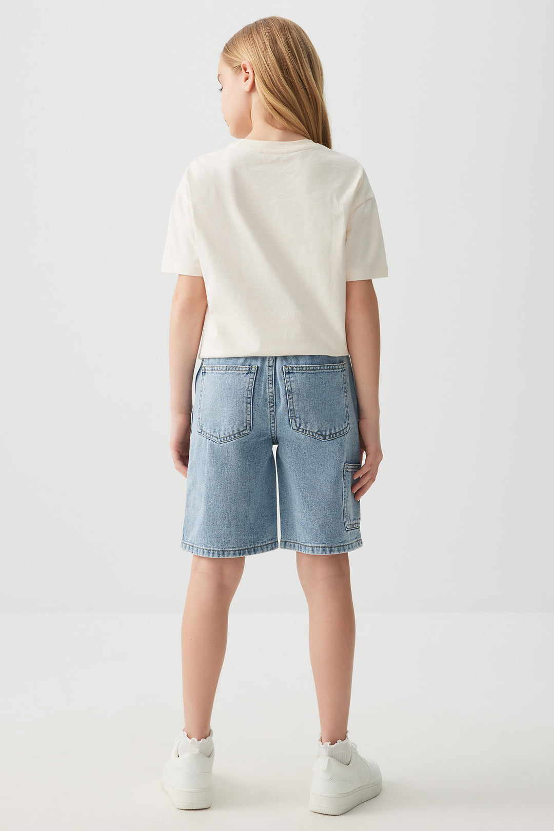 Bermuda menuisier en denim