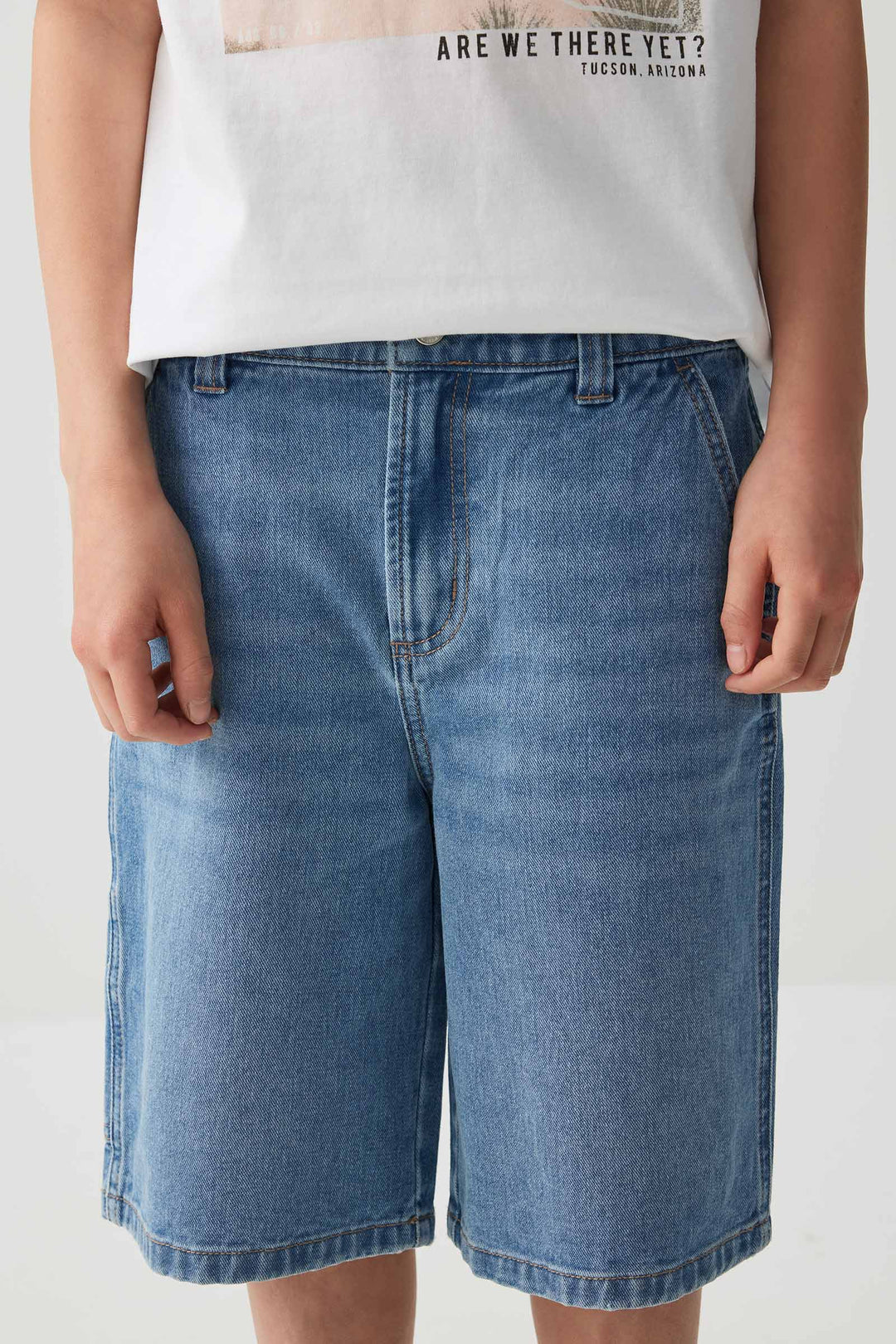 Bermuda menuisier en denim