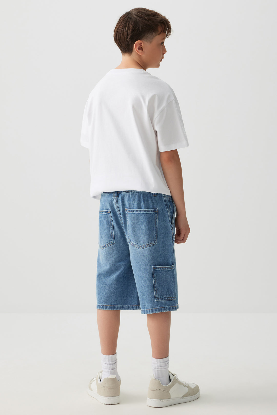 Bermuda menuisier en denim