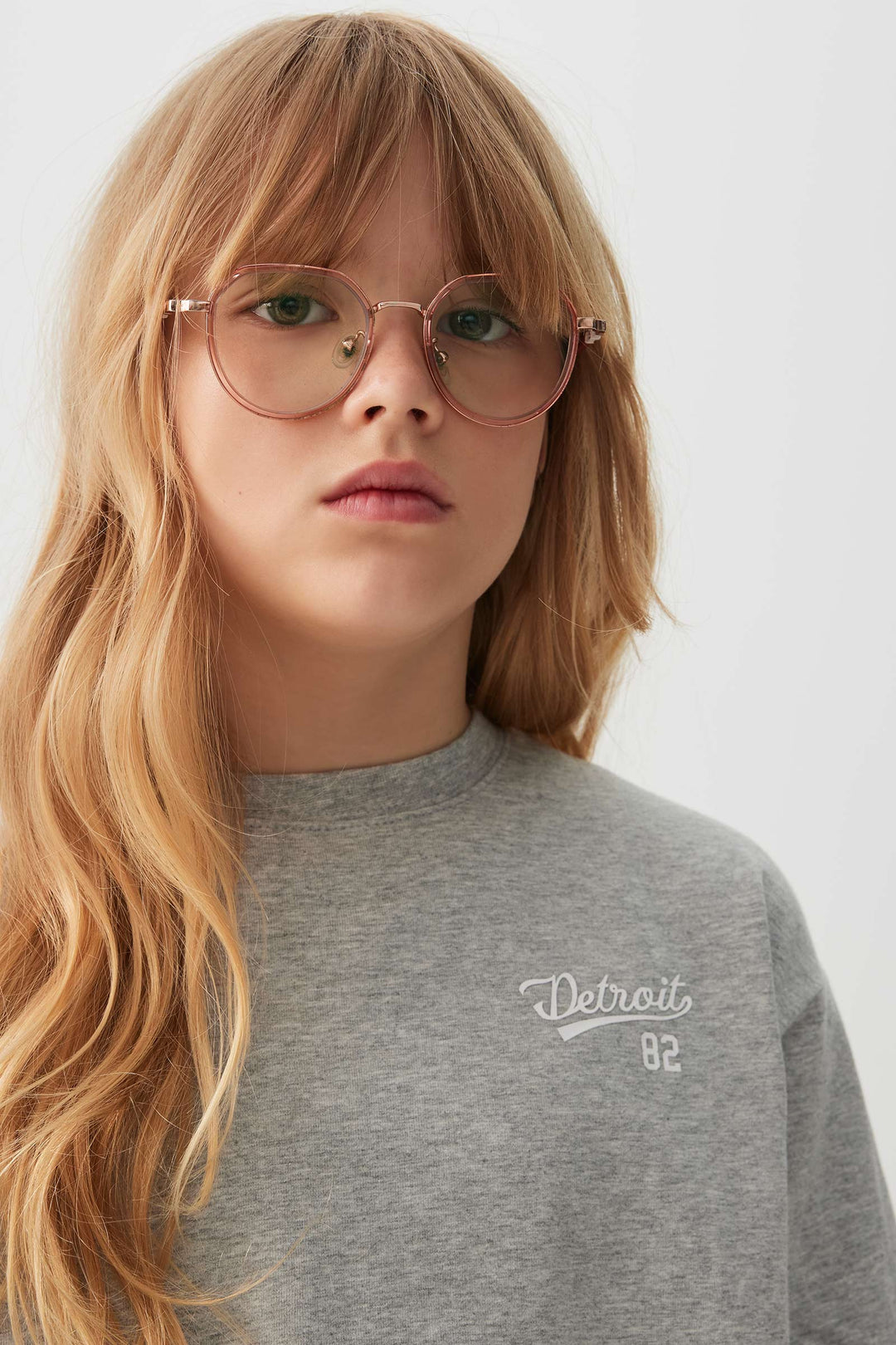 T-shirt carré graphique effet superposé