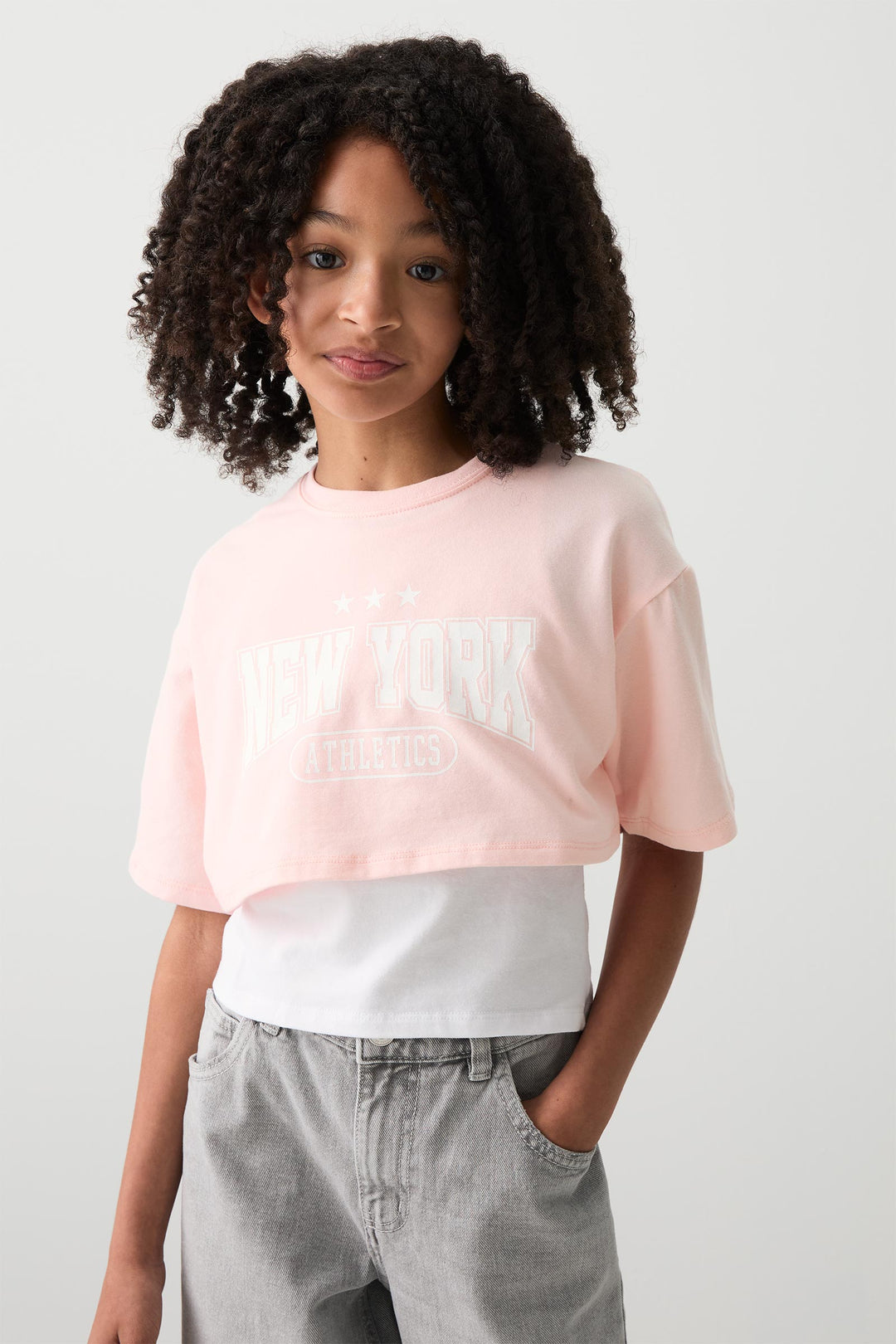 Layered Graphic Boxy T-Shirt