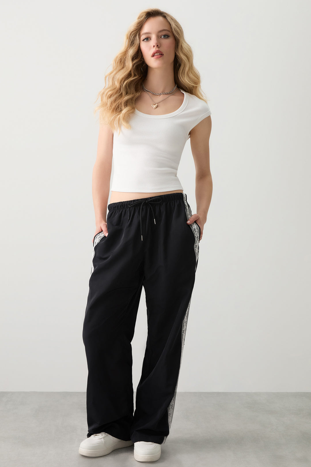 Scoop Neck Crop T-Shirt