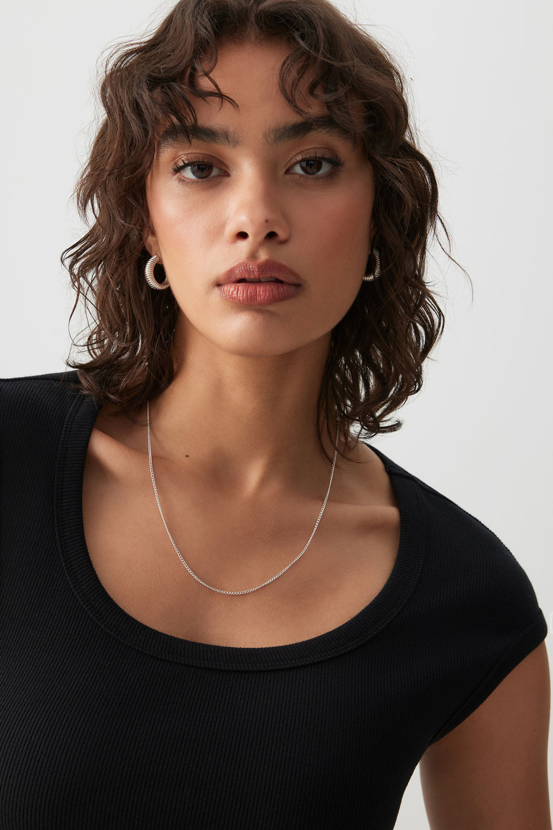 Scoop Neck Crop T-Shirt