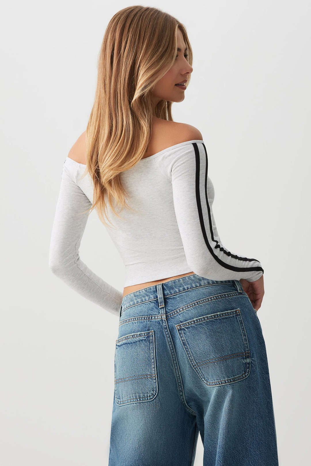 Off Shoulder Long Sleeve Top