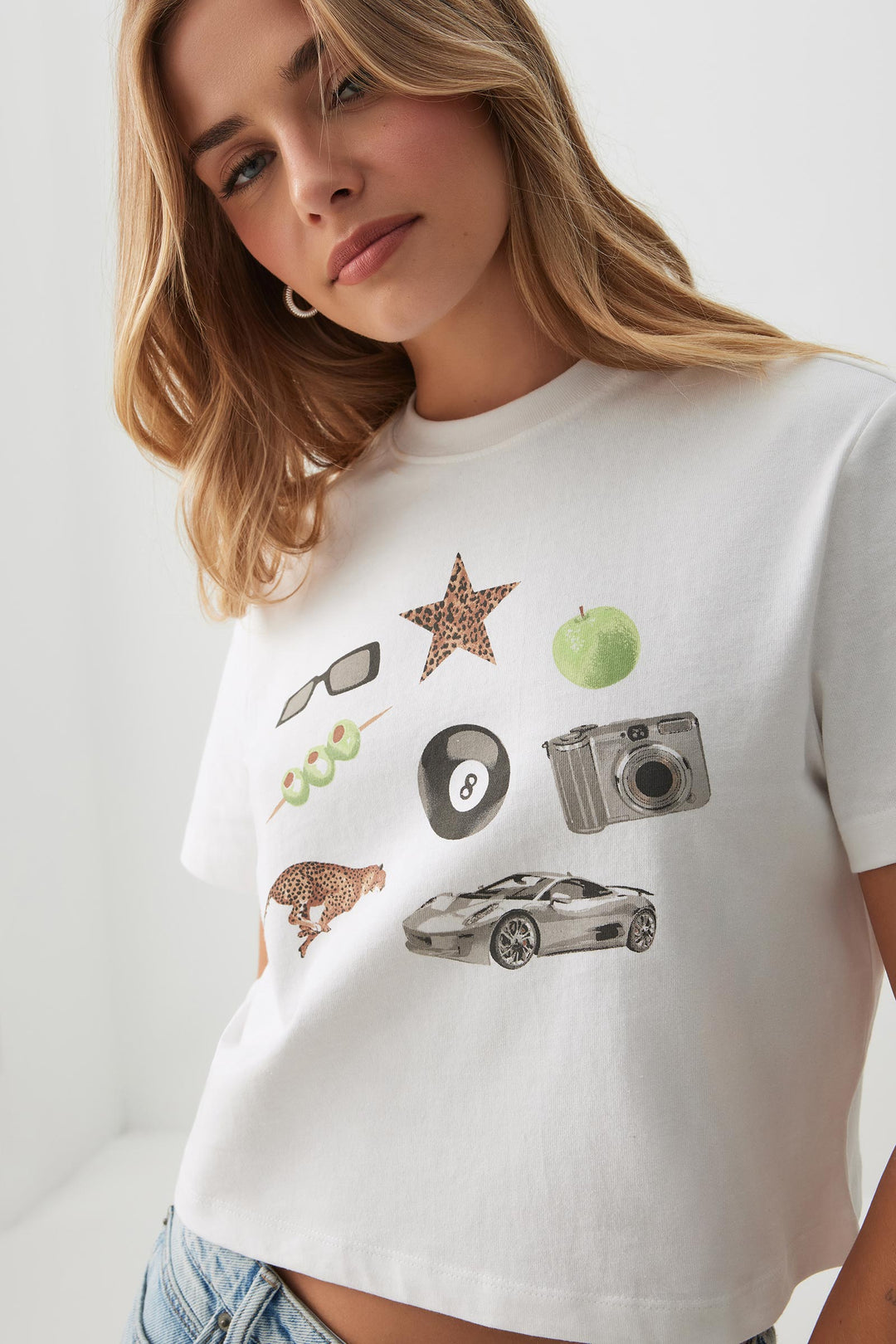 T-shirt court imprimé