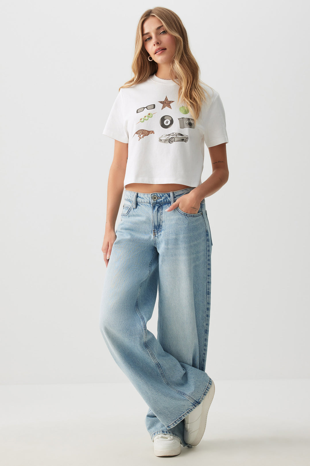 T-shirt court imprimé