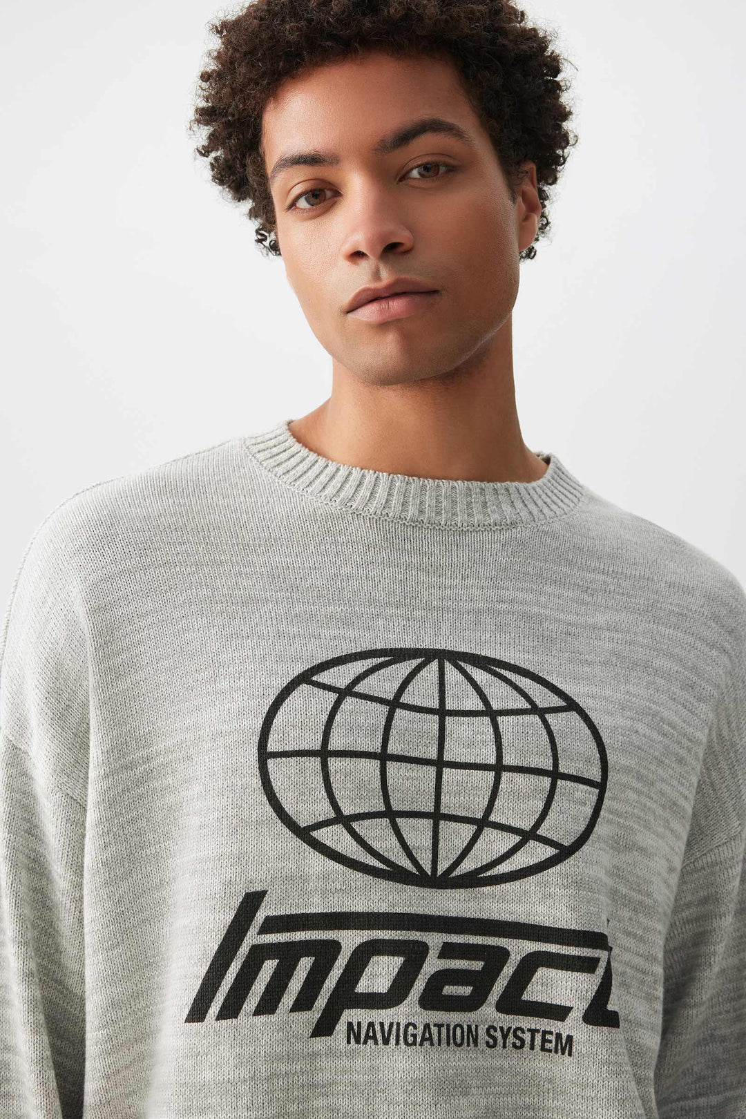 Chandail à col rond graphique