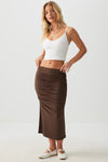 Sculpting Ruched Midi Skirt