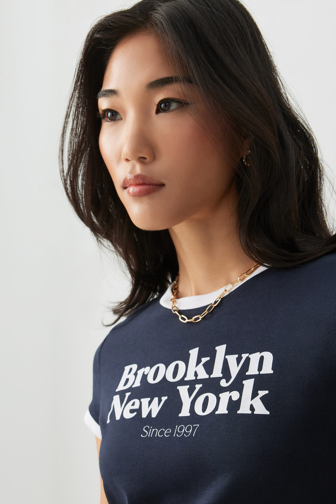 T-shirt destination à bordures contrastantes