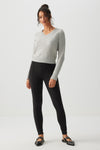 High Rise Pintuck Leggings