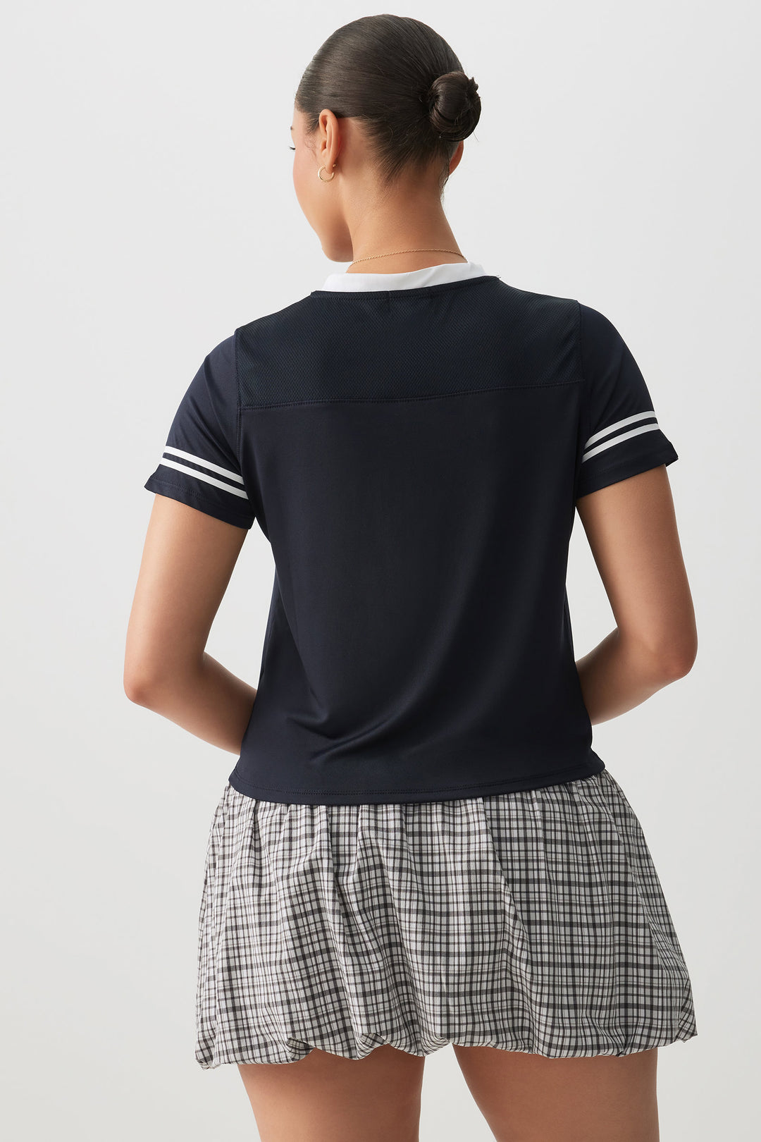 T-shirt sport en maille de coupe carrée