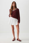 Micro Circle Skirt with Side Ties