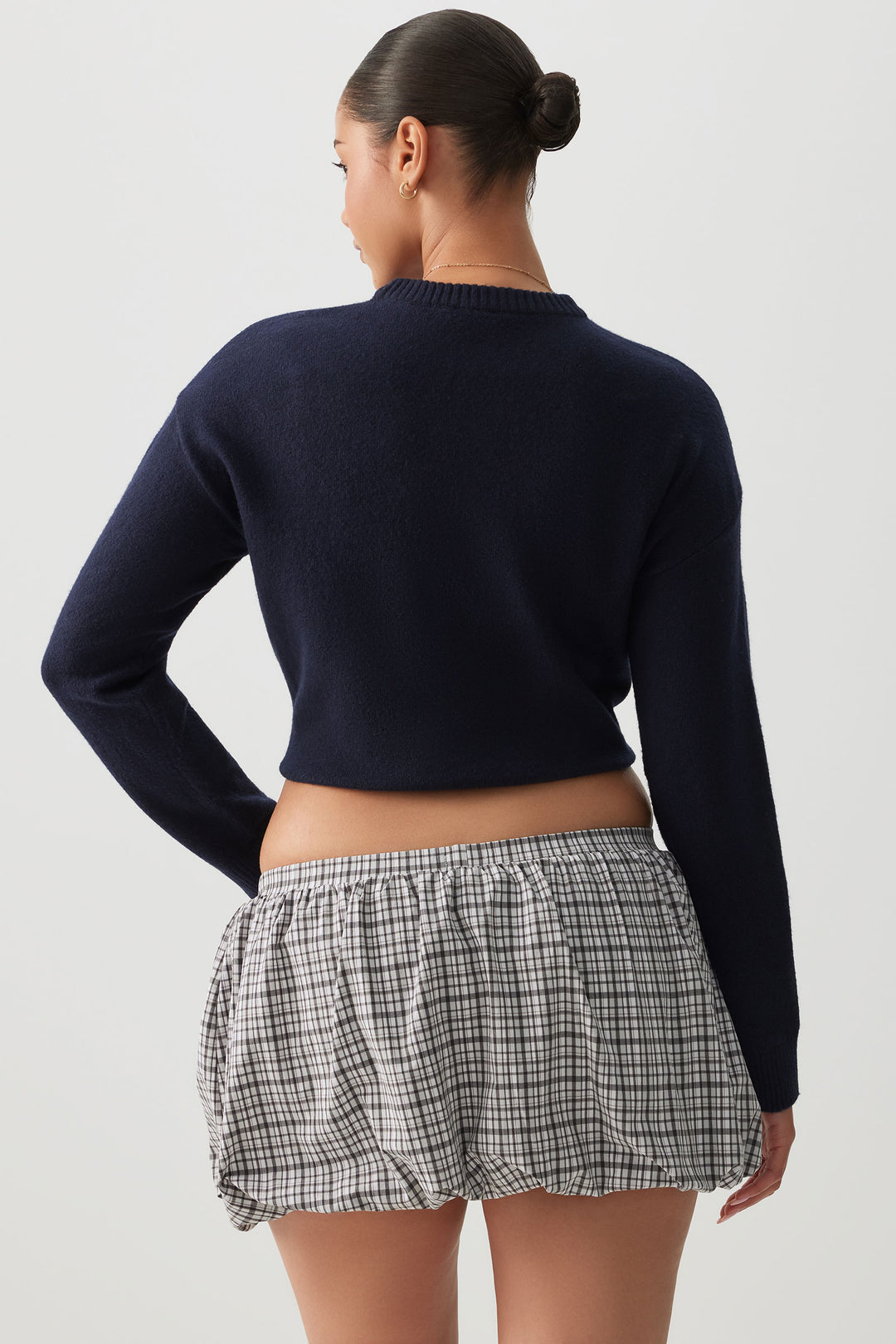 Bubble Micro Skirt with Shorts