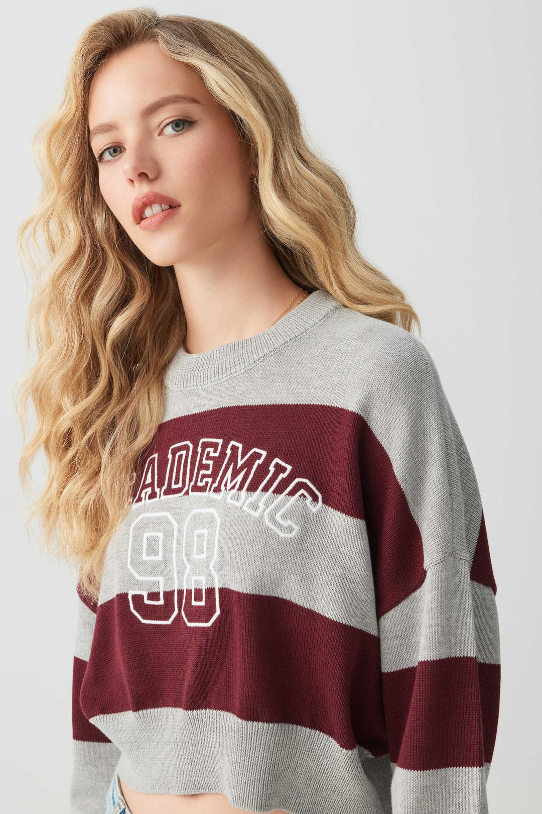 Striped Crop Sweater